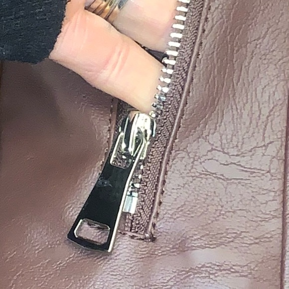 Azalea Wang ultimate puff sleeve pleather blazer Jacket In chocolate NEW! - Picture 6 of 13